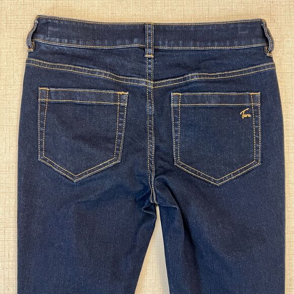 Two by Vince Camuto Jeans Womens 25/0 Mid Rise Denim Stretch Skinny Cigarette - Picture 5 of 11